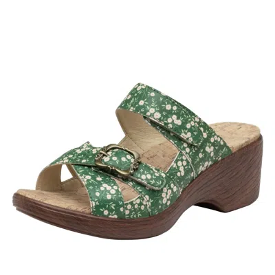 Alegria Women's Sierra Sandals In Green Acres In Multi