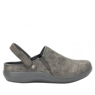 Alegria Women's Skillz Slingback Clogs In Etched Smoke In Gray