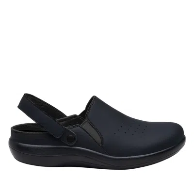 Alegria Women's Skillz Wide Slingback Clogs In Black In Blue
