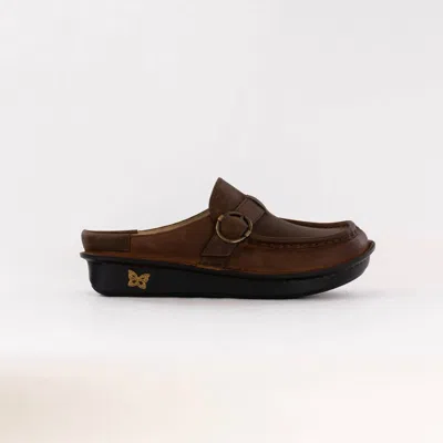 Alegria Women's Slip Ons In Oiled Brown