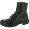 Alegria Womens Lace-up Leather Mid-calf Boots In Brown