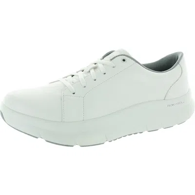 Alegria Womens Lace-up Man Made Casual And Fashion Sneakers In White