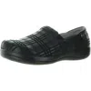 Alegria Womens Plaid Leather Flat Shoes In Multi