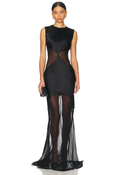 ALEJANDRA ALONSO ROJAS ABSTRACT SHEER GOWN