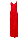 Alejandra Alonso Rojas Exclusive Silk Slip Gown In Red