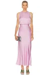 Alejandra Alonso Rojas Blousen Midi Dress In Pink