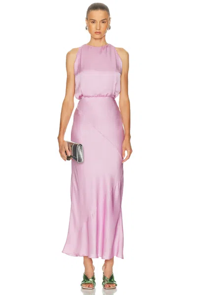ALEJANDRA ALONSO ROJAS BLOUSON MIDI DRESS