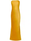 Alejandra Alonso Rojas Bow-detail Bustier Gown In Gold