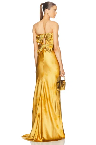 ALEJANDRA ALONSO ROJAS BUSTIER BOW GOWN