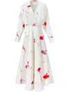 Alejandra Alonso Rojas Cotton Wrap Dress In White