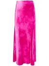 Alejandra Alonso Rojas Flared Midi Skirt In Pink