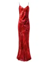 Alejandra Alonso Rojas Floral-print Slip Dress In Red
