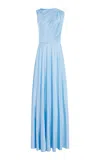 Alejandra Alonso Rojas Jersey Gown In Light Blue