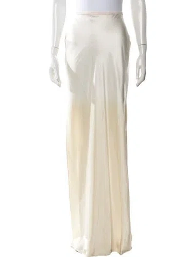 Pre-owned Alejandra Alonso Rojas Long Skirt In Neutral
