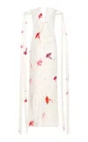 Alejandra Alonso Rojas Off-the-shoulder Silk Maxi Dress In Print
