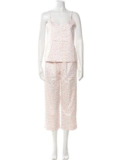 Pre-owned Alejandra Alonso Rojas Printed Lounge Set In Pink