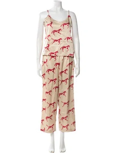 Pre-owned Alejandra Alonso Rojas Printed Pajamas W/ Tags In Neutral