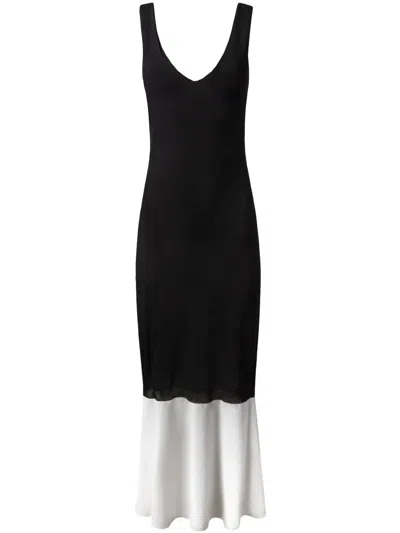 Alejandra Alonso Rojas Ruffled-trim Dress In Black