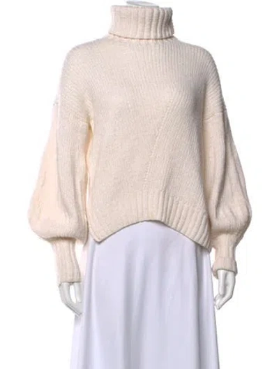 Pre-owned Alejandra Alonso Rojas Turtleneck Sweater In Neutral