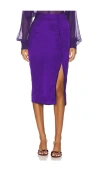 Alejandra Alonso Rojas Un Edge Pencil Skirt In Purple