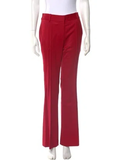Pre-owned Alejandra Alonso Rojas Wool Wide Leg Pants W/ Tags In Red