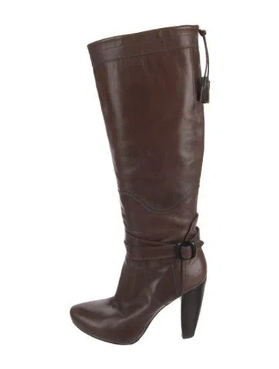 Pre-owned Alejandro Ingelmo Leather Boots In Brown