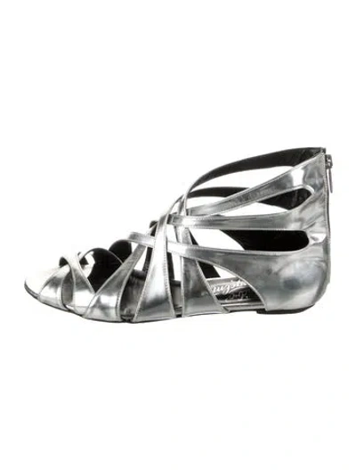 Pre-owned Alejandro Ingelmo Leather Gladiator Sandals