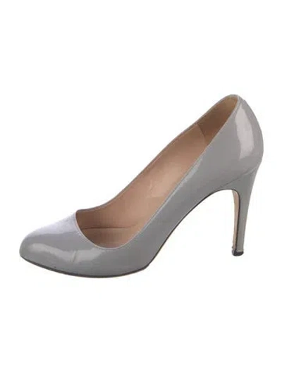 Pre-owned Alejandro Ingelmo Patent Leather Pumps In Gray