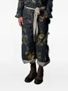 Aleksandr Manamïs Floral-print Cotton Trousers In Blue