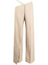 Aleksandre Akhalkatsishvili Asymmetric Wide-leg Trousers In Brown