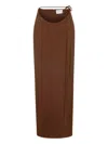 Aleksandre Akhalkatsishvili Cut-out Maxi Skirt In Brown