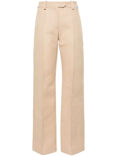 Aleksandre Akhalkatsishvili Neutral Straight-leg Tailored Trousers In Neutrals