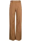 Aleksandre Akhalkatsishvili Virgin Wool Straight-leg Trousers In Brown