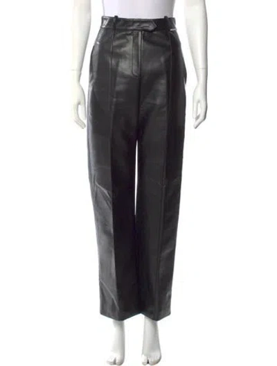 Pre-owned Aleksandre Akhalkatsishvili Wide Leg Pants In Black