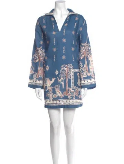 Pre-owned Alemais Acacia Dress Mini Dress In Blue