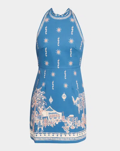 ALEMAIS ACACIA HALTER MINI DRESS