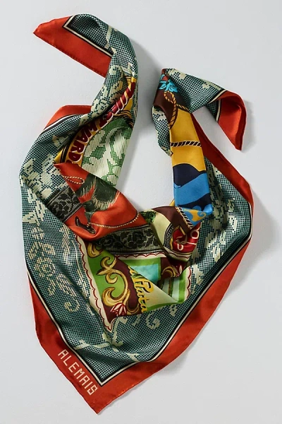Alemais Ace 100% Silk Scarf In Multicolor