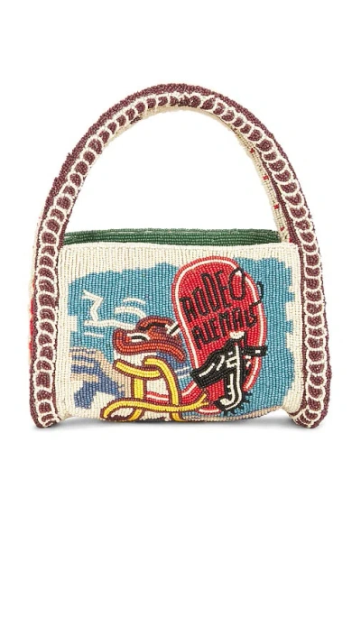 Alemais Ace Beaded Barrel Bag In Multi