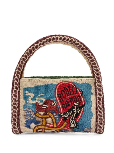 Alemais Ace Beaded Tote Bag In Multi