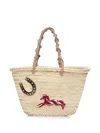 Alemais Ace Midi Macrame Basket In Neutral