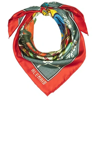 Alemais Ace Silk Scarf In Multi