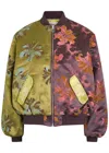 Alemais Adriana Quilted Floral-jacquard Bomber Jacket In Multi