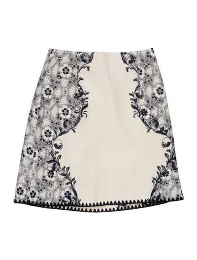 Pre-owned Alemais Airlie Mini Skirt In Neutral
