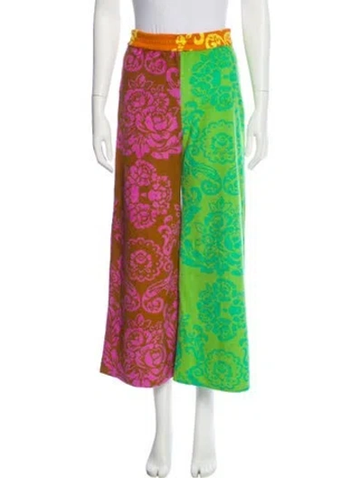 Pre-owned Alemais Alby Terry Pant Printed Cover-up W/ Tags In Multi