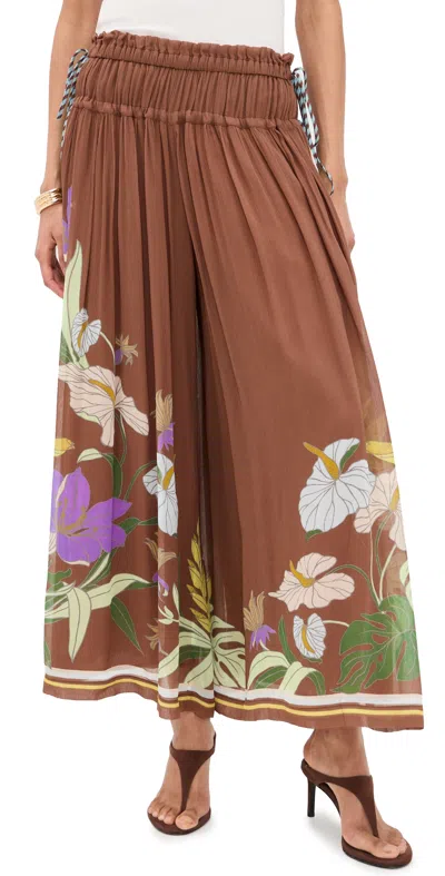 Alemais Alfie Ruched Pants Chocolate In Brown