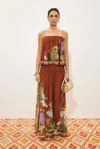 Alemais Alfie Ruched Top In Chocolate In Black