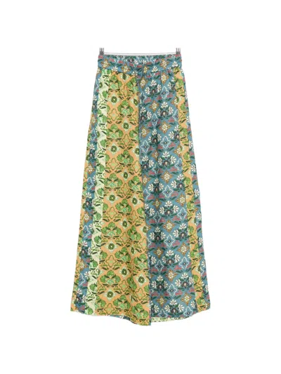 Alemais Ali Spliced Floral-print Trousers In Multi