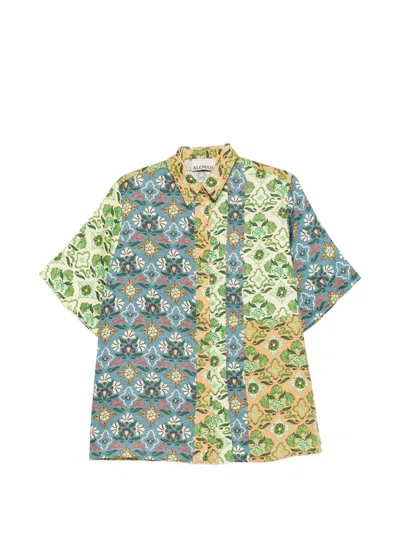 Alemais Ali Spliced Floral Shirt In Multi
