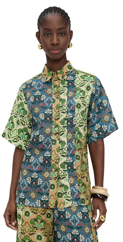 Alemais Ali Spliced Shirt Multi