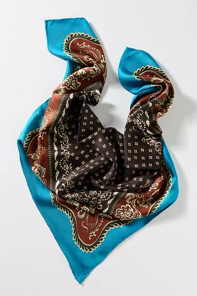 Alemais Alma 100% Silk Scarf In Brown